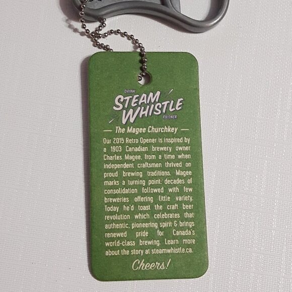 2015 Magee Church key Steam Whistle Bottle Opener - Picture 4 of 4